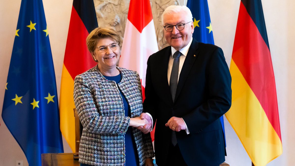 Ich danke Bundespräsident #Steinmeier für das gemeinsame Gespräch u.a zur Konferenz zum Frieden in der Ukraine und der sicherheitspolitischen Lage in Europa und dem Nahen Osten. #UAPeaceSummit
