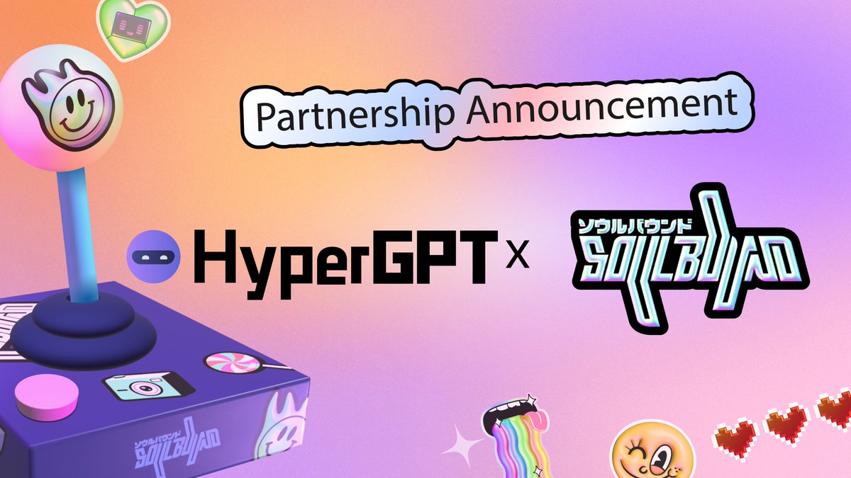 Thrilled to unveil our exciting engagement with @hypergpt! 🚀 Their AI is set to revolutionise blockchain and crypto development, all in one place. At Soulbound, we're ready for the endless possibilities this alliance brings for innovation and scalability.