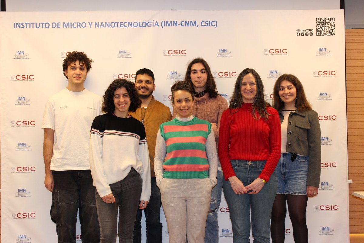 Instituto de Micro y Nanotecnología (IMN-CNM,CSIC) (@imncsic) on Twitter photo The <a href="/Es4Neu/">ES4TERM</a> group from <a href="/ImnCsic/">Instituto de Micro y Nanotecnología (IMN-CNM,CSIC)</a> <a href="/CSIC/">CSIC</a> keeps on growing! We welcome their last new member, Luna Perez Troncozo, masters in Neurscience from <a href="/UAM_Madrid/">UAM Autónoma Madrid</a> , now doing a #JAEIntro fellowship studying the effect of electric stimulation in stem cells. The <a href="/Es4Neu/">ES4TERM</a> group from <a href="/ImnCsic/">Instituto de Micro y Nanotecnología (IMN-CNM,CSIC)</a> <a href="/CSIC/">CSIC</a> keeps on growing! We welcome their last new member, Luna Perez Troncozo, masters in Neurscience from <a href="/UAM_Madrid/">UAM Autónoma Madrid</a> , now doing a #JAEIntro fellowship studying the effect of electric stimulation in stem cells.
