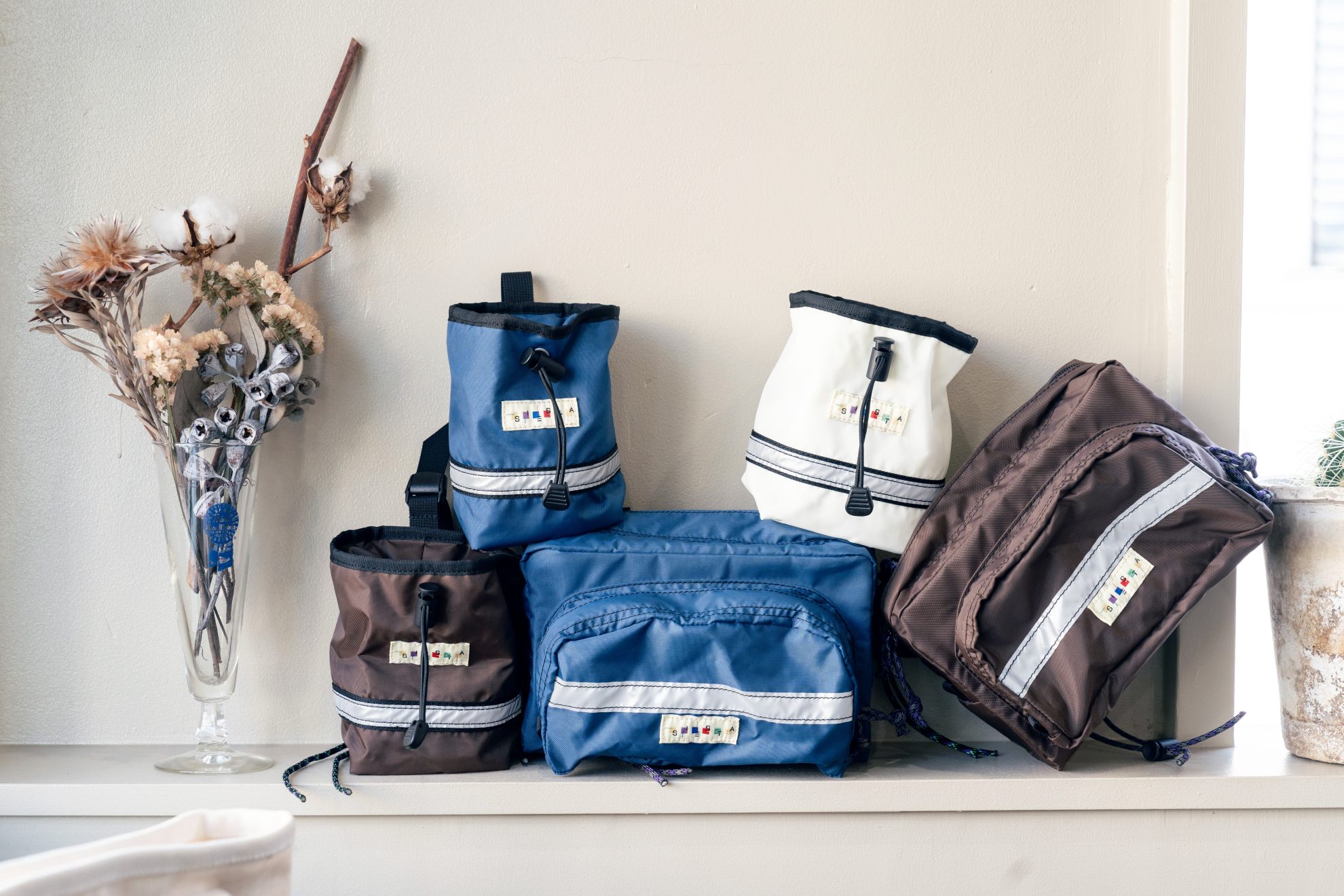 BLUE LUG SIESTA BOTTLE POUCH ブルー 水色 BLUE LUG x SIESTA Bottle Pouch Powder Blue | S I E S T A