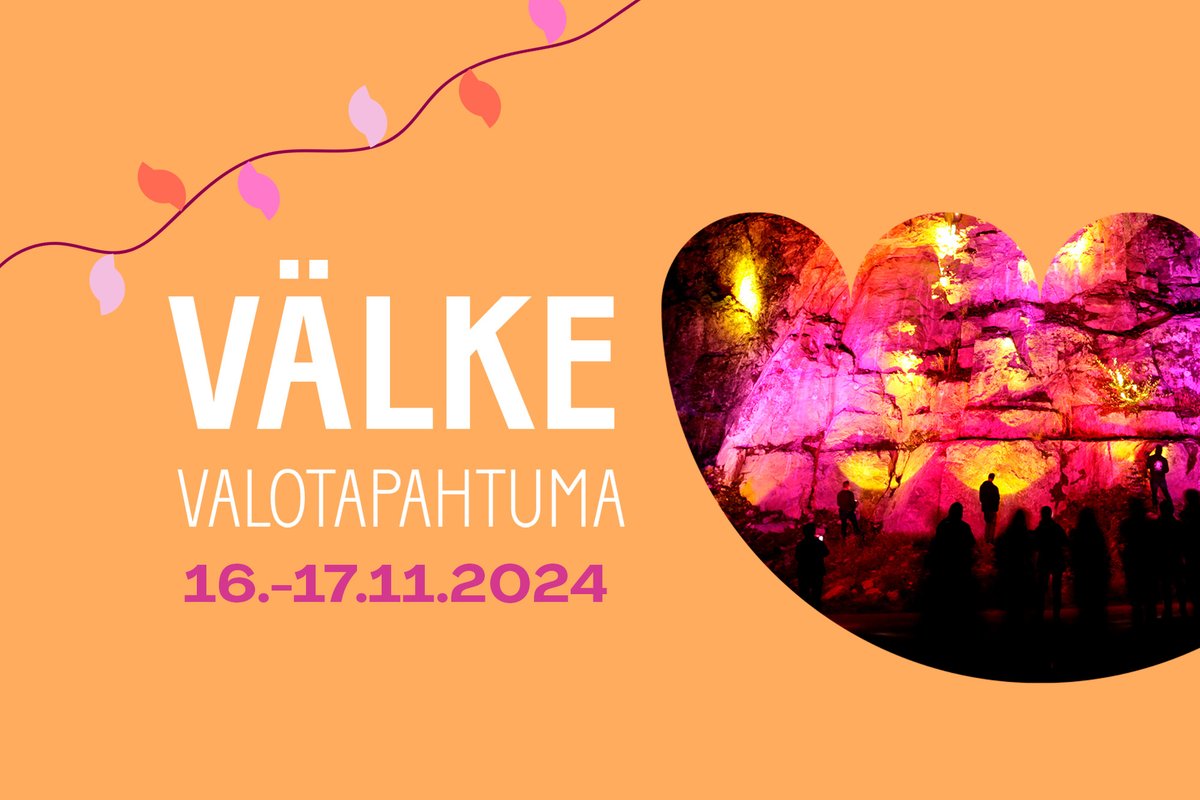 Valo levittäytyy marraskuussa #Kuopio'on ja samalla avataan pian 250-vuotiaan Kuopion #juhlavuosi! 🥳✨💡
#Välke-valotapahtuma järjestetään 16.-17.11.2024. Kutsumme kaikki mukaan toteuttamaan #valotapahtuma'a yhdessä!
Lisätietoja tapahtumasta & teoshausta: kuopio.fi/valke-valotapa…
