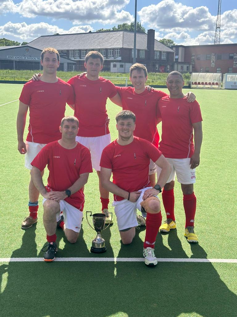 Two Riflemen from 3 RIFLES represented the Infantry Hockey Team at the Inter-Corps Championship in Aldershot. The Infantry ultimately won the whole thing, beating the REME 5-4, coming back from a 0-3 score early on. Congratulations to Lt Cottrell - who scored - and CSjt Couch!