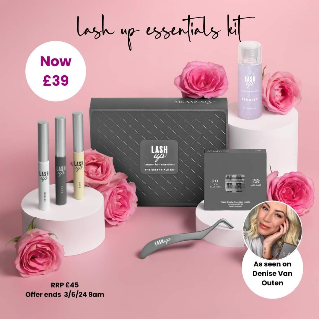 Lash Essential Kit is on offer from 12 noon today! 

Wahooooooo only £39 instead of £45

meamora.co.uk/sarahdodd

#falselashes #lashclusters #smallbusiness #meamora #meamoralashes #beauty #lashclusters #beautygiftsets #beautygifts #lashes #falselashes