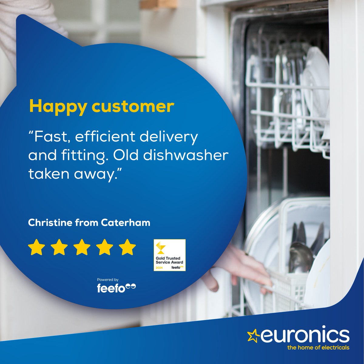 If you're looking for a dishwasher, washing machine, or something else, why not give us a try? Shortlisted by @whichuk for Customer Service Brand of the Year, you won't regret it. Shop locally, online today > euronics.la/m/Euronics #TheHomeofElectricals #CustomerSatisfaction