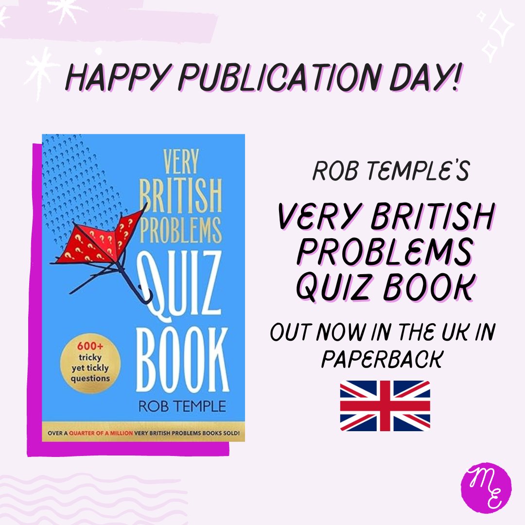 Happy paperback publication day to @RobTemple101 @SoVeryBritish and the iconic, VERY BRITISH PROBLEMS QUIZ BOOK! 🤩