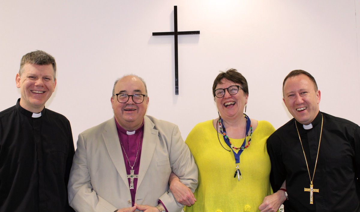 It was great to welcome our two new bishops to the national offices yesterday! We hope you had fun meeting everyone! Pictured (L-R): Director of Ministry Development Revd Canon Dr Trystan Owain Hughes, Bishop Dorrien Davies, Mission and Strategy Team Co-ordinator Ellie Ballard,