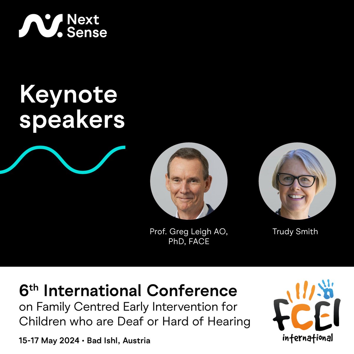 #NextSense’s @greg_leigh & Trudy Smith are in Austria this week delivering keynote presentations. Greg will look at what changes outcomes for deaf & hard of hearing children & Trudy will speak on connecting, communicating & collaborating to create family centred EI principles