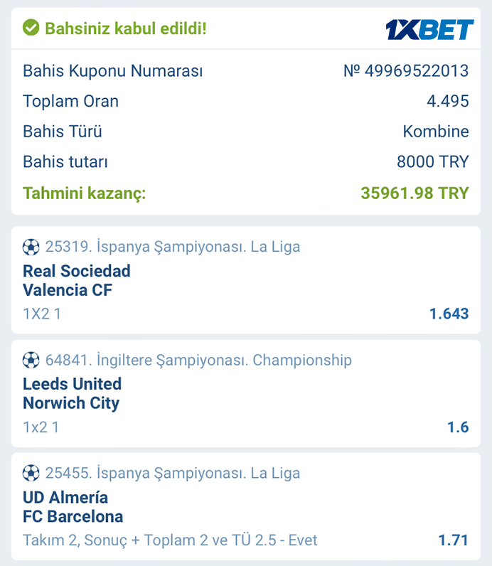 😎 Bugünkü maçların sonuçlarına kombine!

⚡️Oran 4.49⚡️

💰 Tahmini kazanç: 35900 TRY

👉 7150 TL ye kadar ilk yatırım bonusu al
Promosyon kodu ✅ KAZANC1X ✅

Bahis kuponu kodu 👉 HVN5J 👈

Kayıt ol
👇👇👇
tapxlink.com/ab_tw