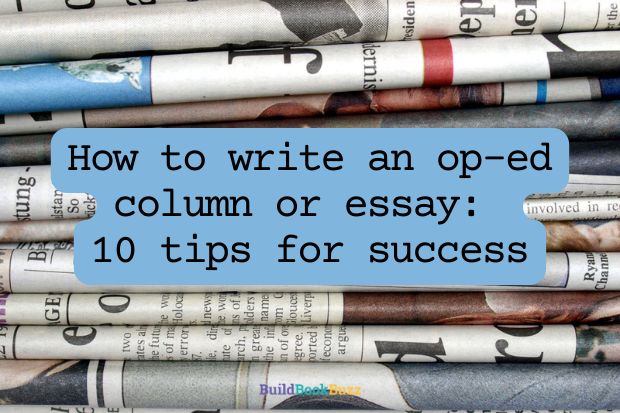 How to write an op-ed column or essay: 10 tips for success - Build Book Buzz buff.ly/2ld1S9S

Writers - will publishing an opinion essay help your book? Here are some useful insights @sandrabeckwith

#WritingCommunity #selfpublishing #bookmarketing