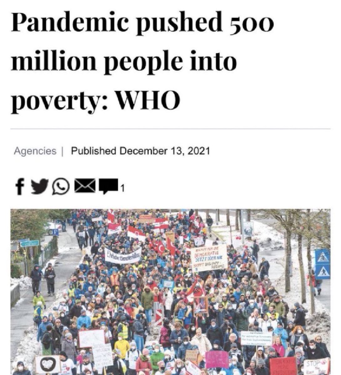 An estimated 500 million people fell into poverty during the pandemic, but the wealth of the world’s billionaires rose by $3.78 trillion since 2020 - the biggest wealth transfer in history. And that’s ultimately what this shitshow era is all about - facilitating corporate greed.