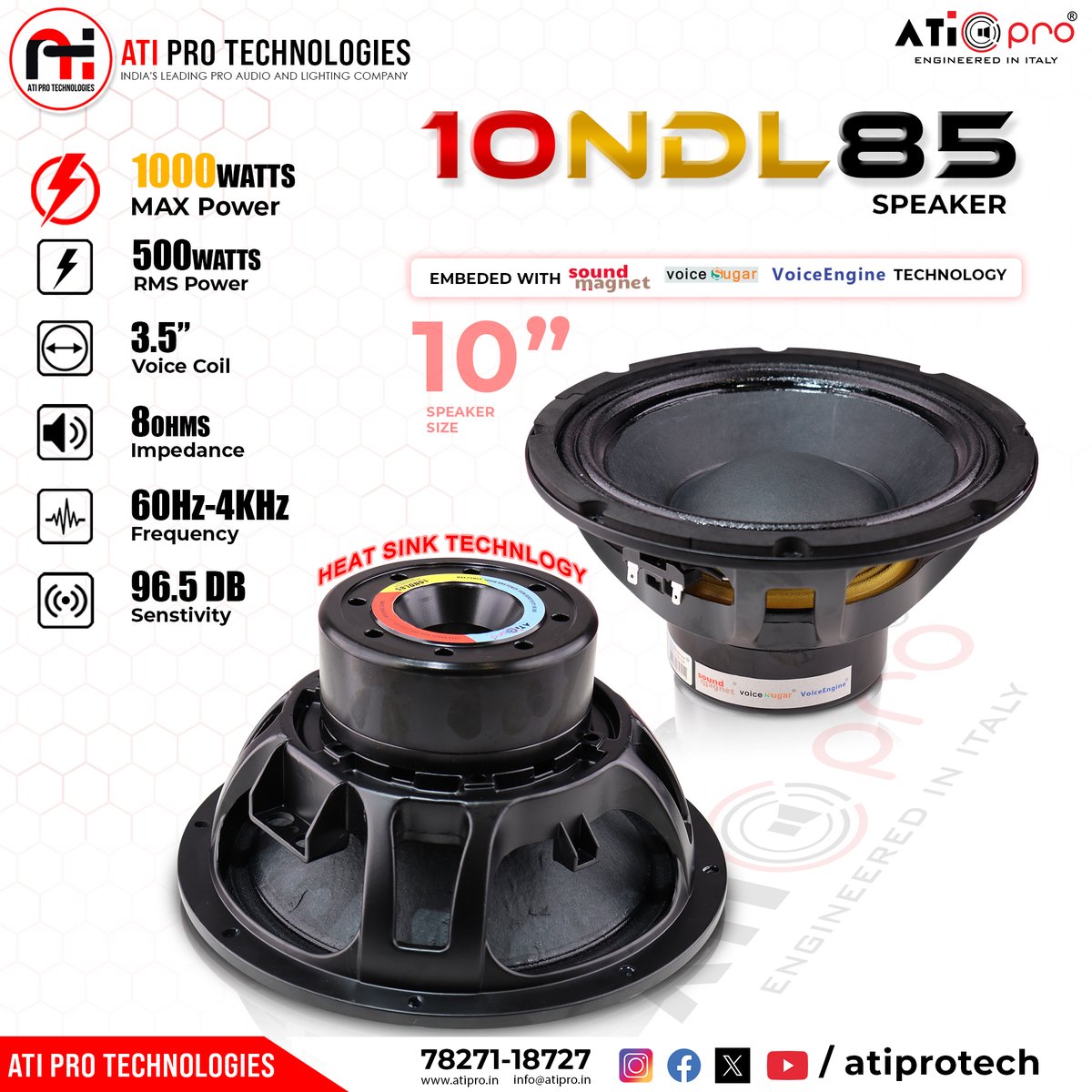 Best 10 Inch DJ Speaker - 10 NDL 85 Speaker 💯

#atipro #10ndl85 #djspeaker #10inchdjspeaker #1000watts #10inchspeaker #bestdjspeaker #djsetup #top #bass #sound #djsound #audiosetup

6m