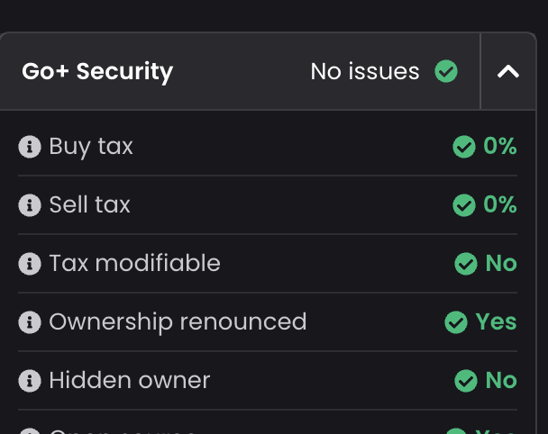 damooncoin's tweet image. all good on Go+ Security
no issues $damoon