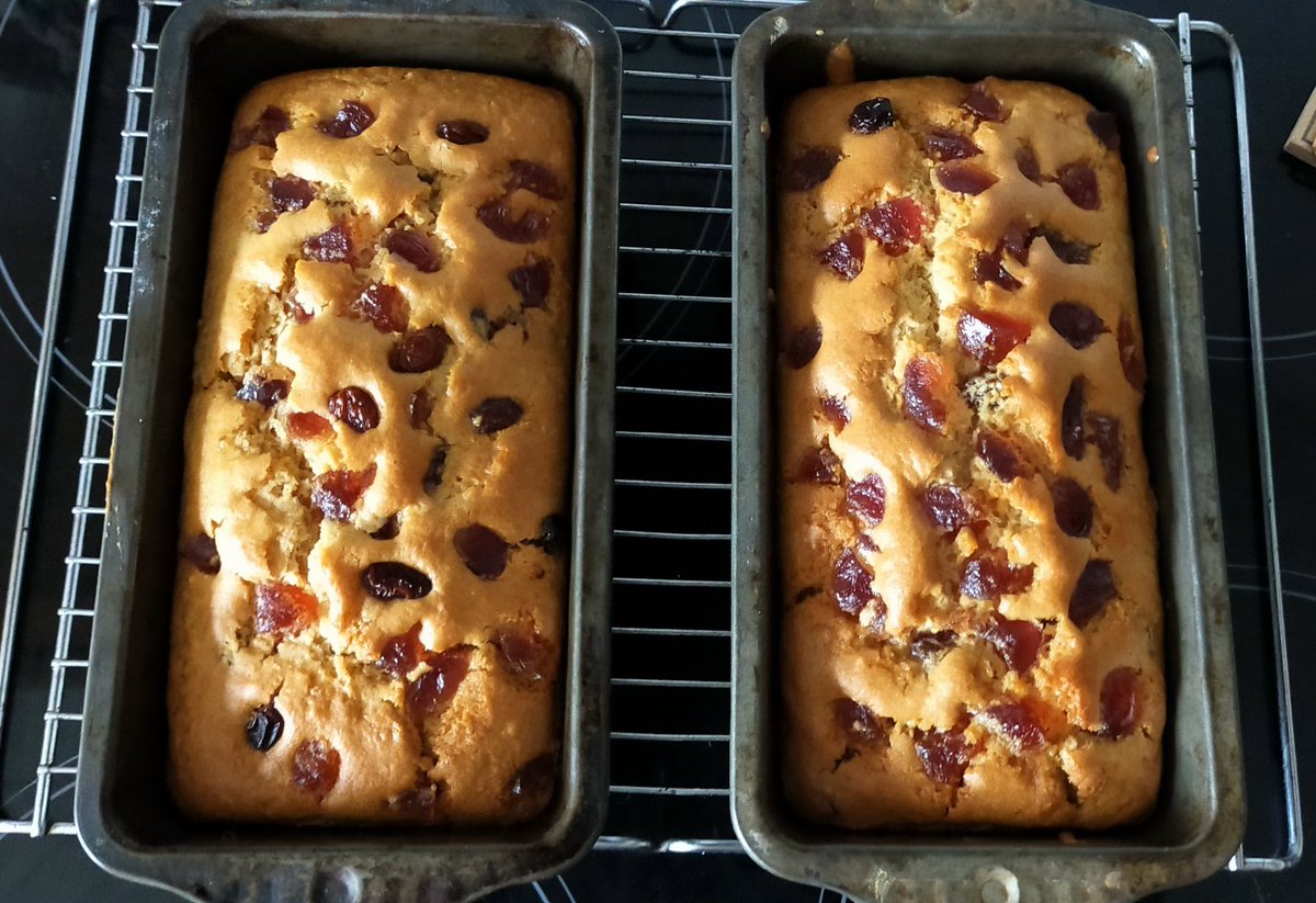 Advance baking for the Eve of #CorpusChristi has begun with gluten free cherry, sultana and almond cake