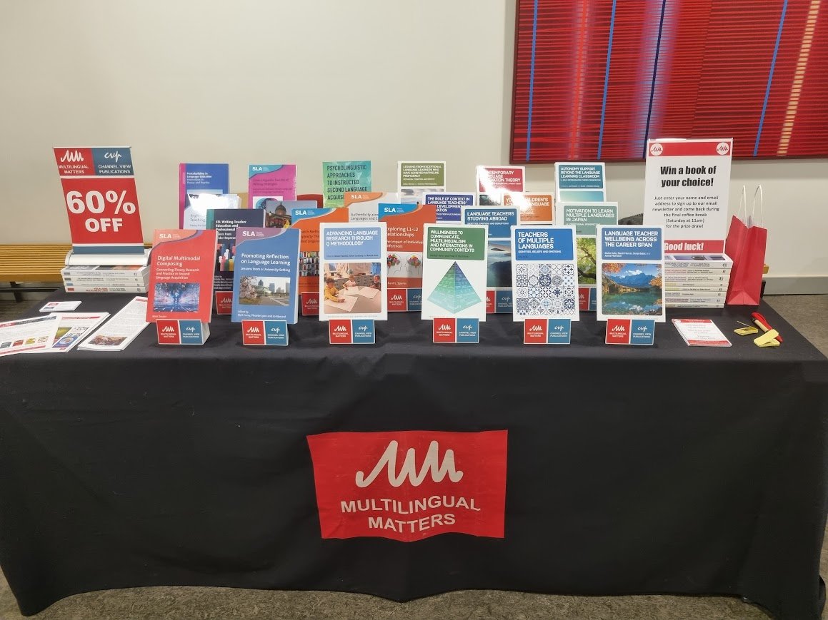 Multi_Ling_Mat's tweet image. We're at PLL5 in Madrid!

Make sure to pop by the MM stand to speak to Rosie about your book ideas, browse our new titles, get 60% off and enter the raffle for a free book of your choice!

#IAPLL #PLL5