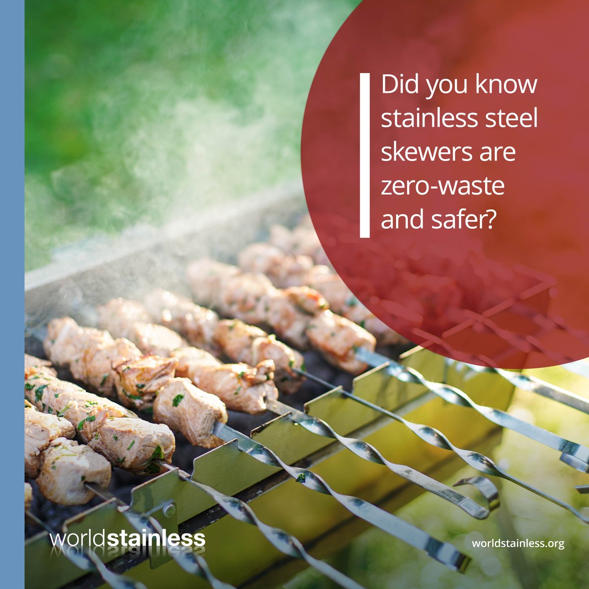 Using #stainlesssteel skewers for your barbecue meat does not only mean you have less waste, it is also a safer option from a food safety perspective.
ow.ly/sAXN50RFqRN
#stainlesssteels #stainlesssteelSkewer #barbecue #NationalBarbecueDay #zeroWaste #foodSafety
