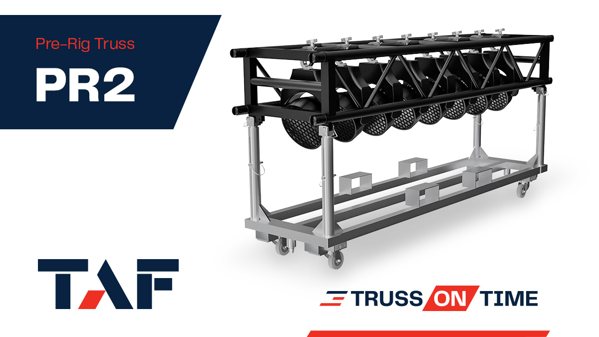 UK_TAF's tweet image. TAF’s PR2 #PreRig #Truss is how professional roll when it comes to the storage &amp;amp; wheeled transport of #LightFixtures. Threaded fork connectors allow extension up to 65 mm and 0°- 12° angles. Contact us on 01922 495 396 or sales@taf-uk.com. taf-uk.com/pre-rig-truss/…