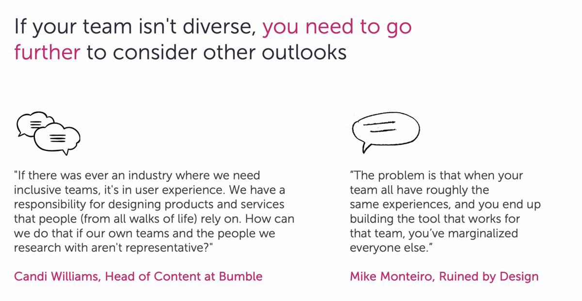 Diverse teams are not a luxury but a necessity in UX. 🎨💬 Candi Williams and Mike Monteiro remind us that without diversity, we risk marginalising vast groups of users. #UserExperience #DiversityMatters #InclusiveDesign #Virtua11y2024