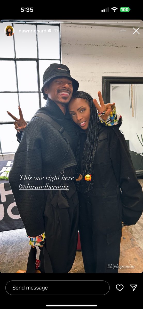 God I don’t ask for much but this collab is something I NEED to see happen 🙌🏾🔥 @DawnRichard x @durandbernarr 🥰
