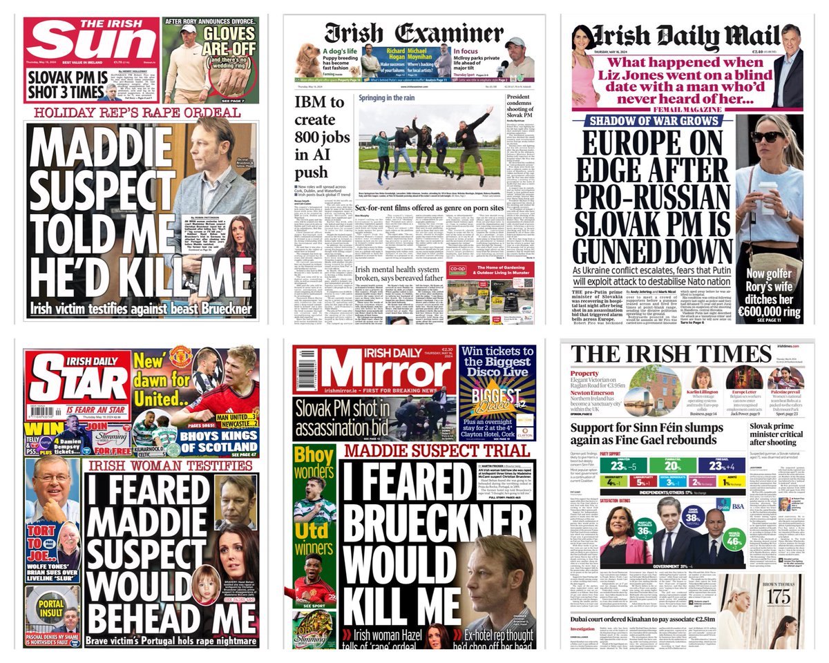 Here are Thursday’s front pages.