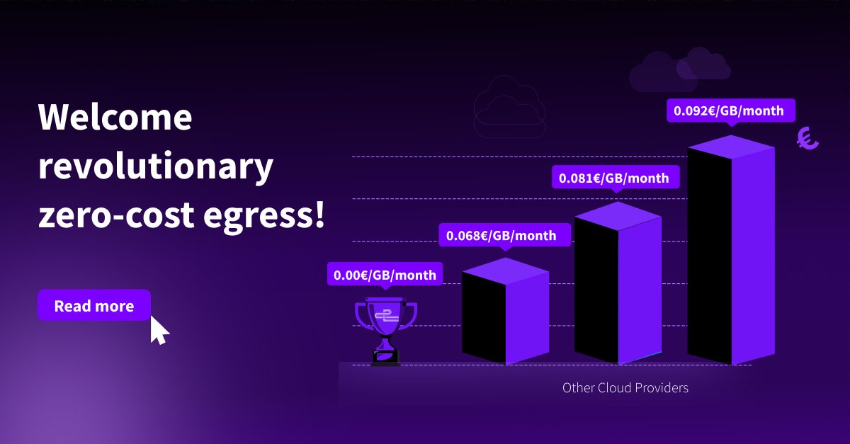 In the battle against unpredictable #cloud costs, not all providers are the same. 🏅 When your business is thriving, don't let the #egress costs hold you back. We've just introduced zero-cost egress to help you drive your business forward! Discover more: bit.ly/4bEQE53