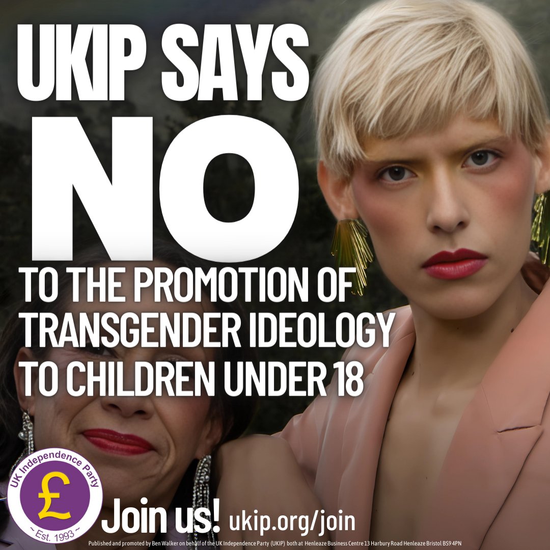 The disgraceful Tories have squandered their mandate. Not before time. 14 years in office to wake up and only now do they want to ban teachers from telling schoolchildren they would be happier as trans #JoinUKIP for commonsense!