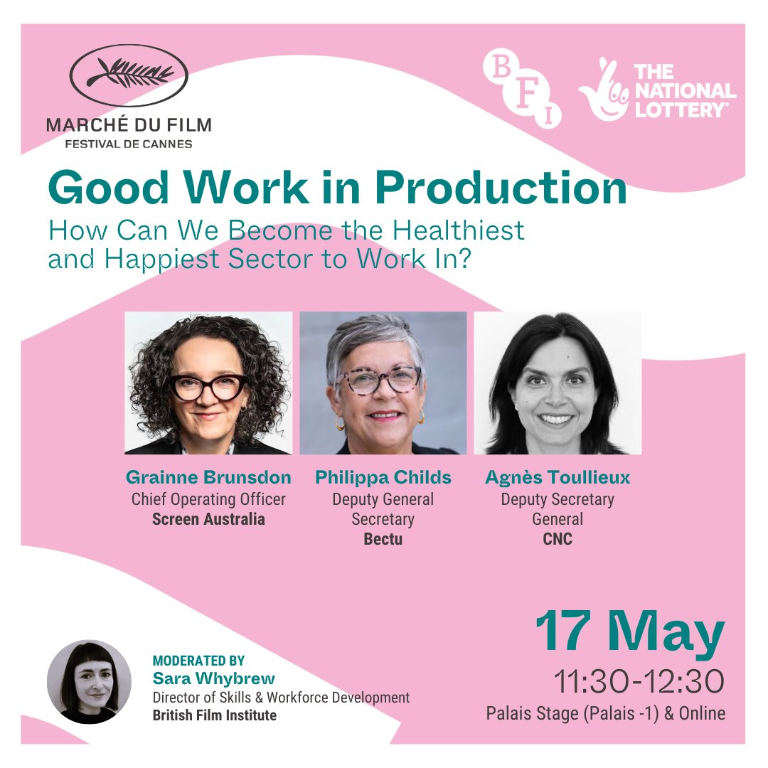 Join us for a deep dive into fostering healthier and happier workplaces! 🌟 Hear from experts in our dyanmic conference presented by @BFI! 💼➡️ i.mtr.cool/hqztvoknha @ScreenAustralia @bectu @LeCNC