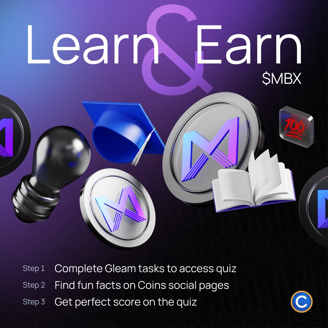 Get hyped to Learn &amp; Earn with <a href="/MARBLEXofficial/">MARBLEX</a> , #Coinmunity! 💯

Dive into our #MBX #LearnandEarn competition and snag a spot as one of 50 winners of 12 $MBX each!

How to Join:
🚀 Crush those Gleam tasks 👉 bit.ly/mbxlearnearn
🚀 Hunt down daily fun facts on <a href="/coinsph/">Coins.ph</a>