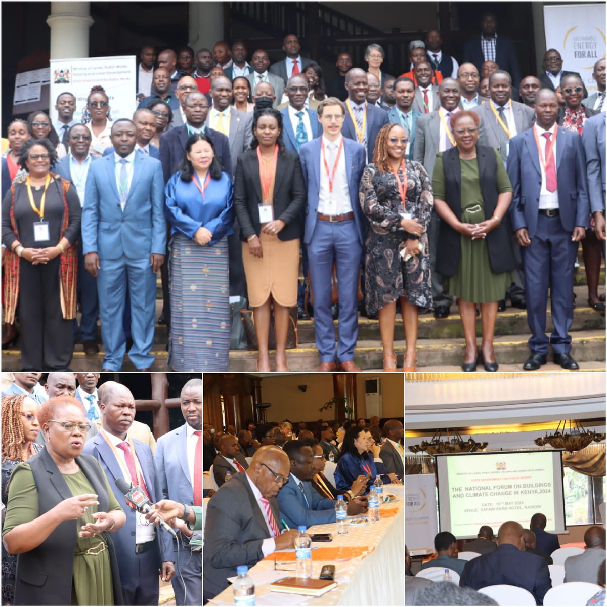 The National Forum on Buildings and Climate Change brought together key stakeholders to address the urgent need for sustainable urban development. The event by <a href="/Lands_Kenya/">Min. of Lands, Public Works, Housing & Urban Devt.</a>, was graced by the CS <a href="/WahomeHon/">Hon. Alice Wahome, EGH</a>
Read more; shorturl.at/osHPQ