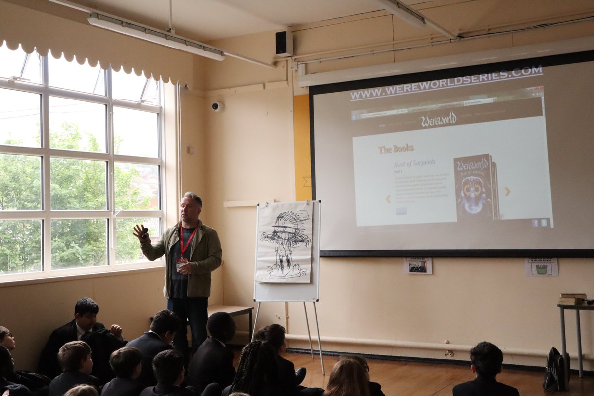 Author and illustrator @CurtisJobling visited our Year 7 students yesterday morning and spoke to them about his work and brilliant books! After the talk, a group of students took part in a creative writing workshop where they wrote their own creepy tales 📚✍️