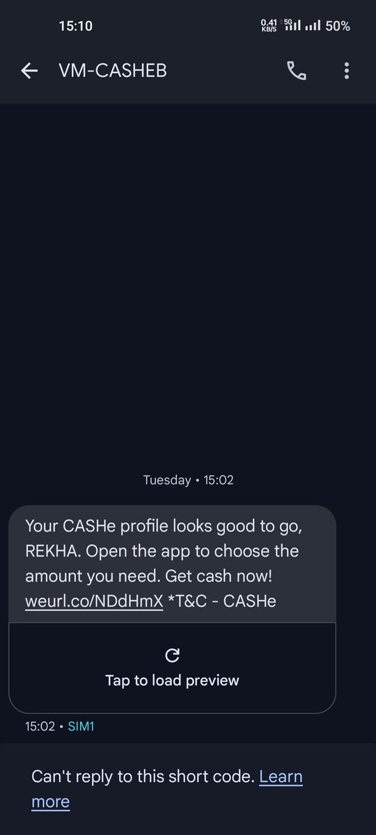 If u dont give any loan..then why u send this kind of messages..