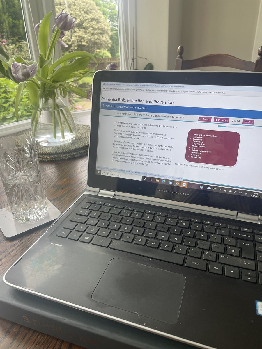Completing my tier 2 e-learning today, required for my dementia champion role. Seems fitting to be doing this on dementia action week!  <a href="/ELHTDEMENTIA/">ELHT Dementia Lead Nurse</a>