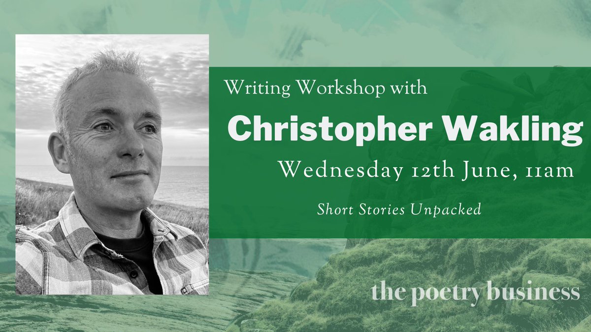 Looking to try out short stories? Or develop your short story writing further? The brilliant Christopher Wakling (@chriswakling) will be joining us in a few weeks to help you do just that! ✍️ More details here: buytickets.at/thepoetrybusin…