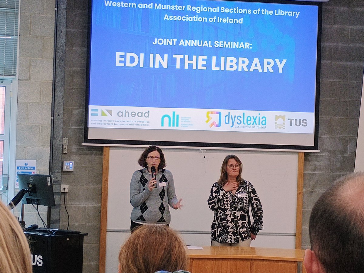 TUS Library: Midlands (@tus_librarymd) on Twitter photo Opening what promises to be a brilliant event #regionallai24 <a href="/celine_peignen/">Celine Peignen</a> and <a href="/walkerabroad/">Elaine Harrington</a> Opening what promises to be a brilliant event #regionallai24 <a href="/celine_peignen/">Celine Peignen</a> and <a href="/walkerabroad/">Elaine Harrington</a>