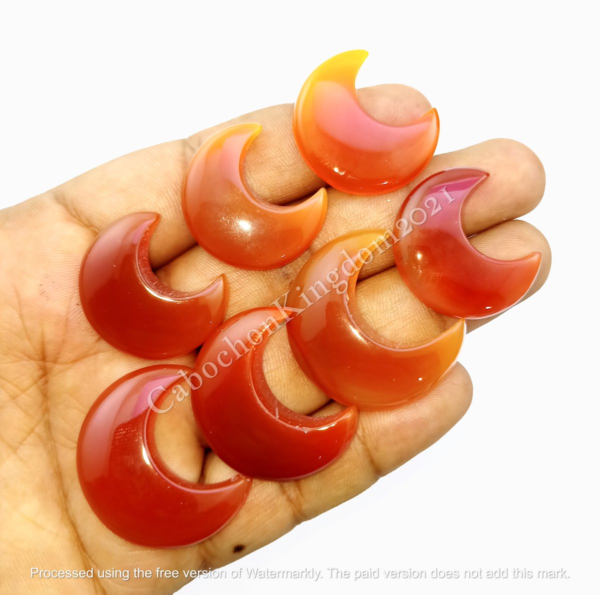 Natural Red Onyx Crescent Moon Gemstone Cabochon

$3 Per Piece
Size 20 to 35mm Approx
Free Drilling Service Available On Request
Shipping$6 Combine Shipping Available

#redonyx #redonyxstone #moonstone #redonyxmoon #cresentmoon #onyx #onyxjewelry #onyxring #onyxstone