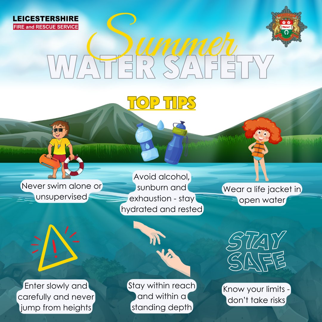This morning our Community Safety Watch Manager, Kate Garrigan joined Ady Dayman on BBC Radio Leicester to discuss the dangers of swimming in open water. Listen back here (8:17am): orlo.uk/CkhAQ Learn more about water safety: orlo.uk/oMaRL