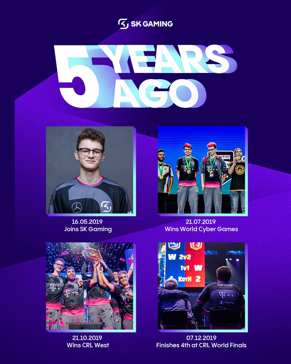 5 years ago, @xopxsam_ joined SK with the biggest smile on his face. We have spent half a decade together already, may the next one be just as marvellous 🥳 #SKWIN