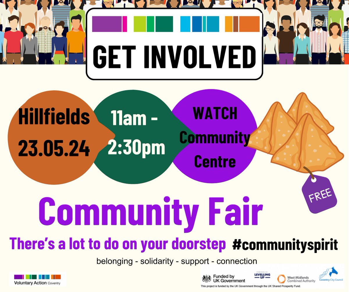 VACoventry's tweet photo. Eeeeeeee only 1 week to go until our final #communityfair!! This time we'll be taking #Hillfields by storm at @WATCHCHARITY complete with a #RadioTakeover of Hillz FM Coventry 98.6!! Not one to be missed ๐๐
#GetOnTheRadio
#UKSPF #communityspirit https://t.co/YhF0O2Y7H2