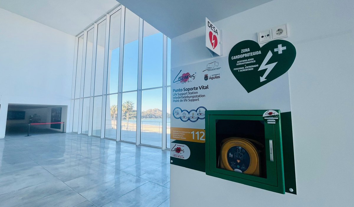 Además de albergar la cultura, nuestro espacio se convierte en un lugar más seguro. Estamos orgullosos de ser un espacio cardioprotegido 🥰❤️