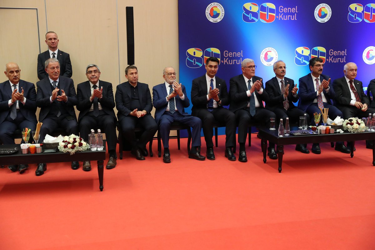 Genel Başkanımız Temel Karamollaoğlu, Türkiye Odalar ve Borsalar Birliği 80. Genel Kuruluna katıldı.