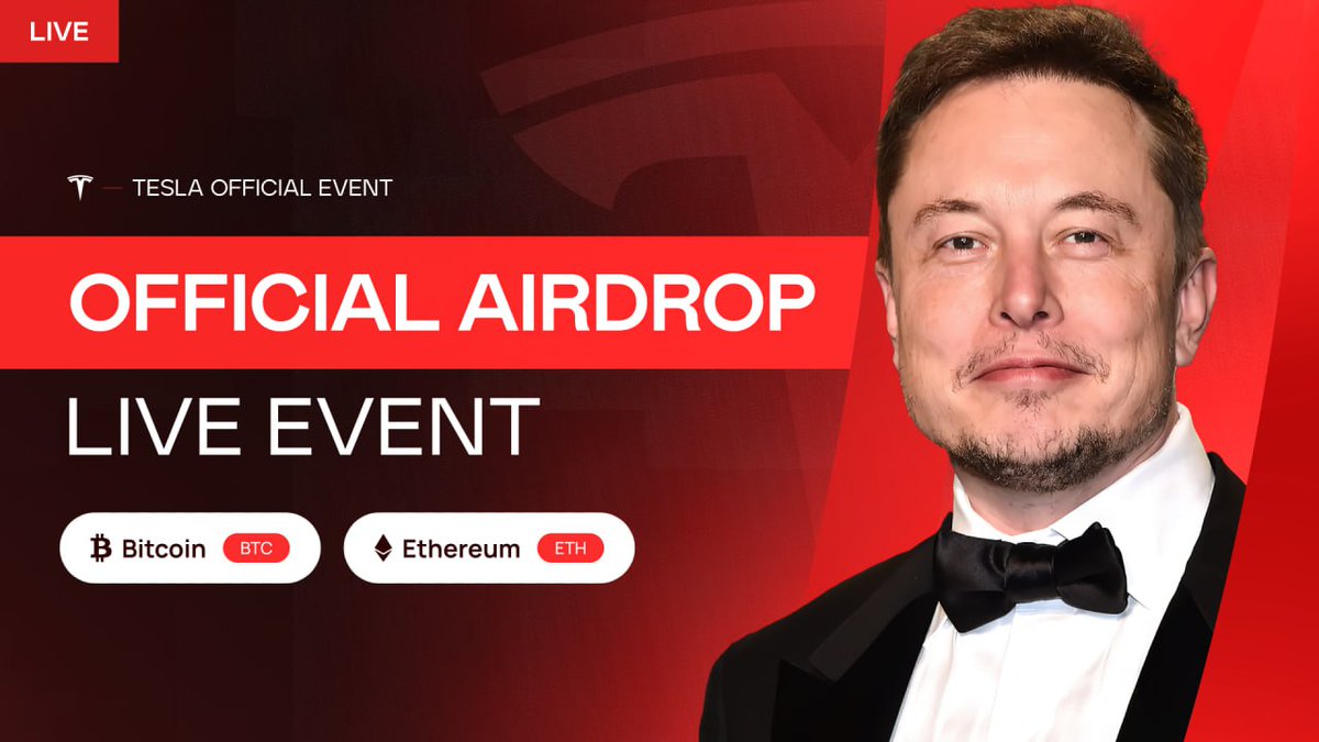 @elonmusk Great times have come! 🚀

To support crypto community, Elon Musk initiated 5.000 #BTC and 100.000 #ETH GiveAway!

💰First come, first served: TESLA.FINANCE-EVENT.INFO