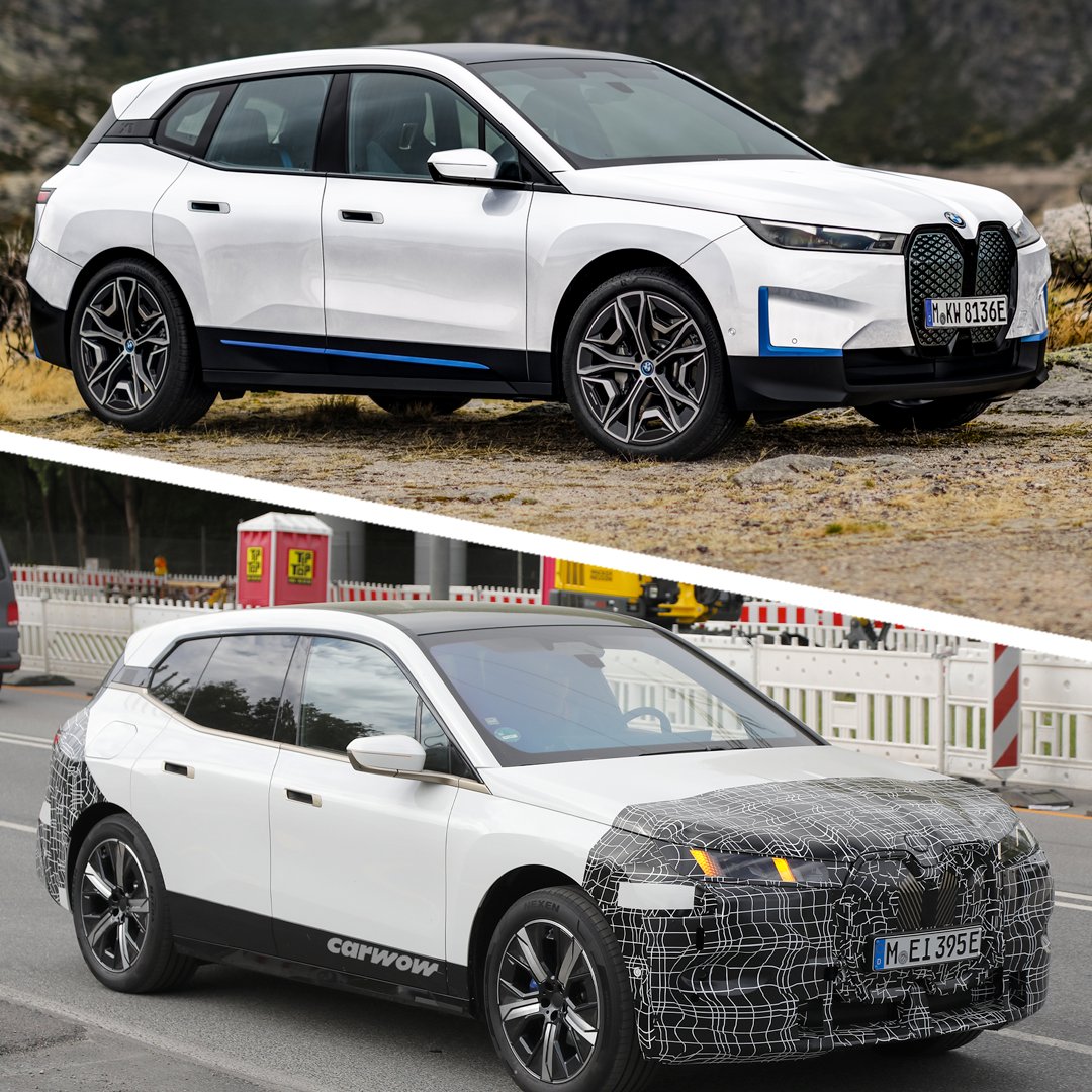 SPOTTED: New BMW iX! 🔥 BMW's flagship electric SUV is getting some updates! 🔥 Tweaked exterior design! 🔥 Updated interior likely! 🔥 Full reveal expected next year! If you could change one thing about the iX's design, what would it be? 👀 bit.ly/-New-BMW-iX-Fa…