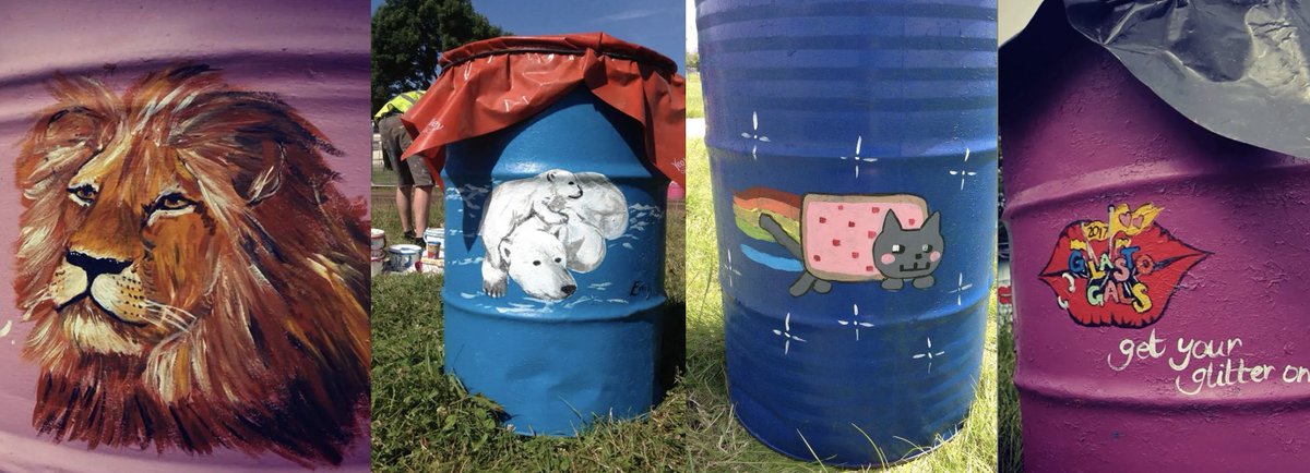In less than 3 weeks we'll be on site! 🙌 Still time for you to make a donation and claim a #Glastonbury charity bin to be painted for you, a friend, a loved one, a baby, a pet, anything you want! ❤️ Please share so people don't miss out! justgiving.com/page/charitybi…