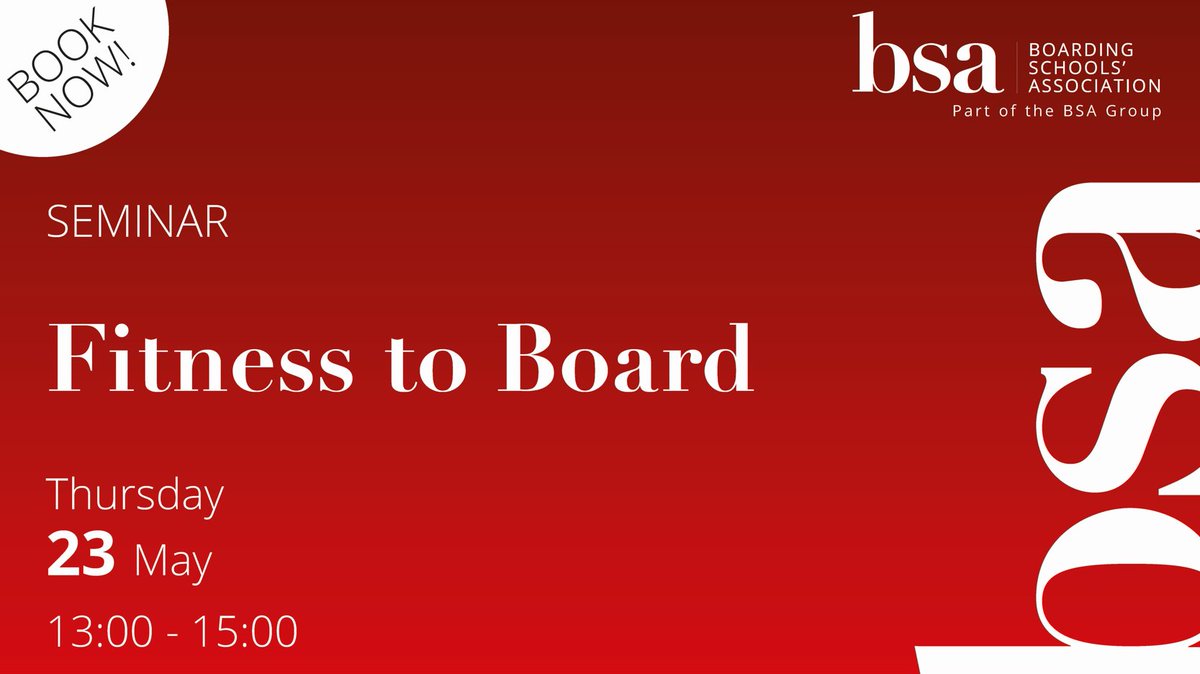 1 week to go! A reminder to join us at next week’s ‘Fitness to Board’ seminar taking place on May 23, 13:00 – 15:00. Book your place now via ow.ly/NQk550RI0fI