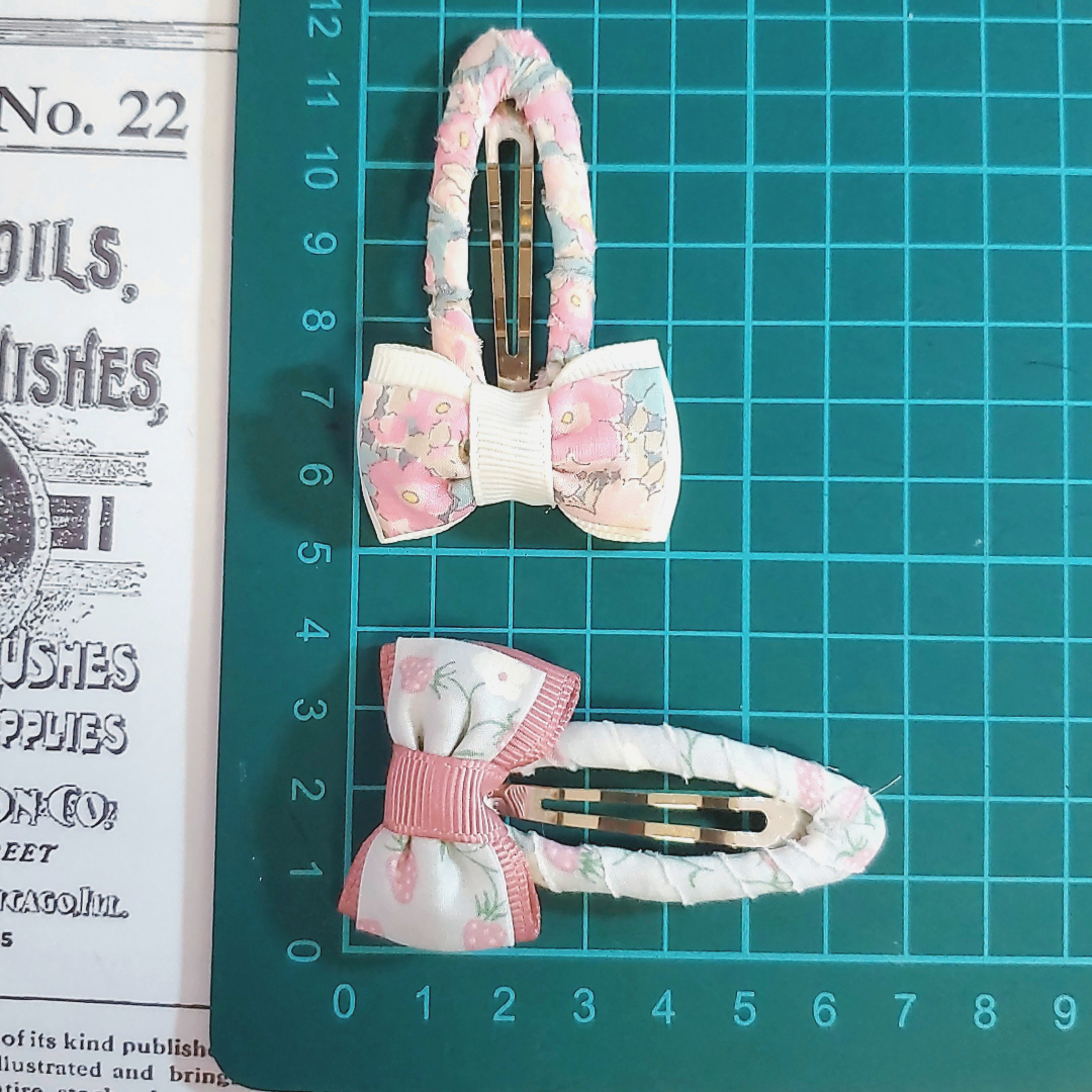 19 リバティ ベビーヘアクリップ 2個セット ウィルトシャー 19