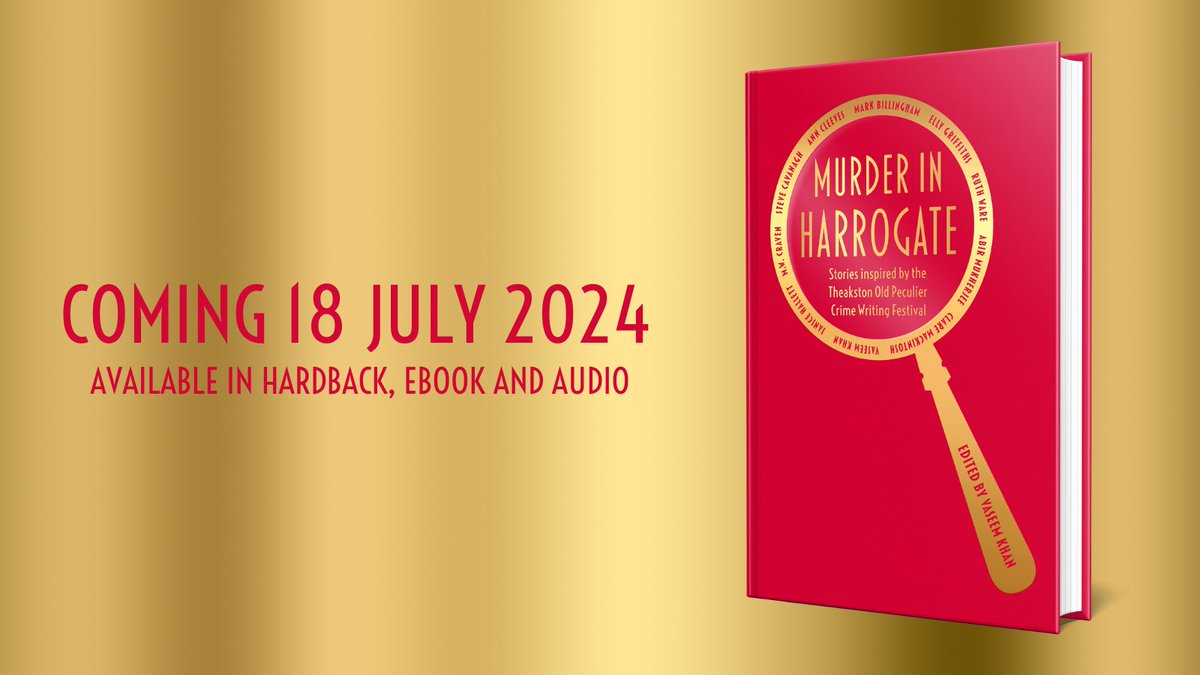 I'm exceedingly chuffed to have contributed a story to this amazing collection that celebrates the Harrogate Crime Writing Festival. Just look at that line-up! waterstones.com/book/murder-in… #TheakstonsCrime @HarrogateFest