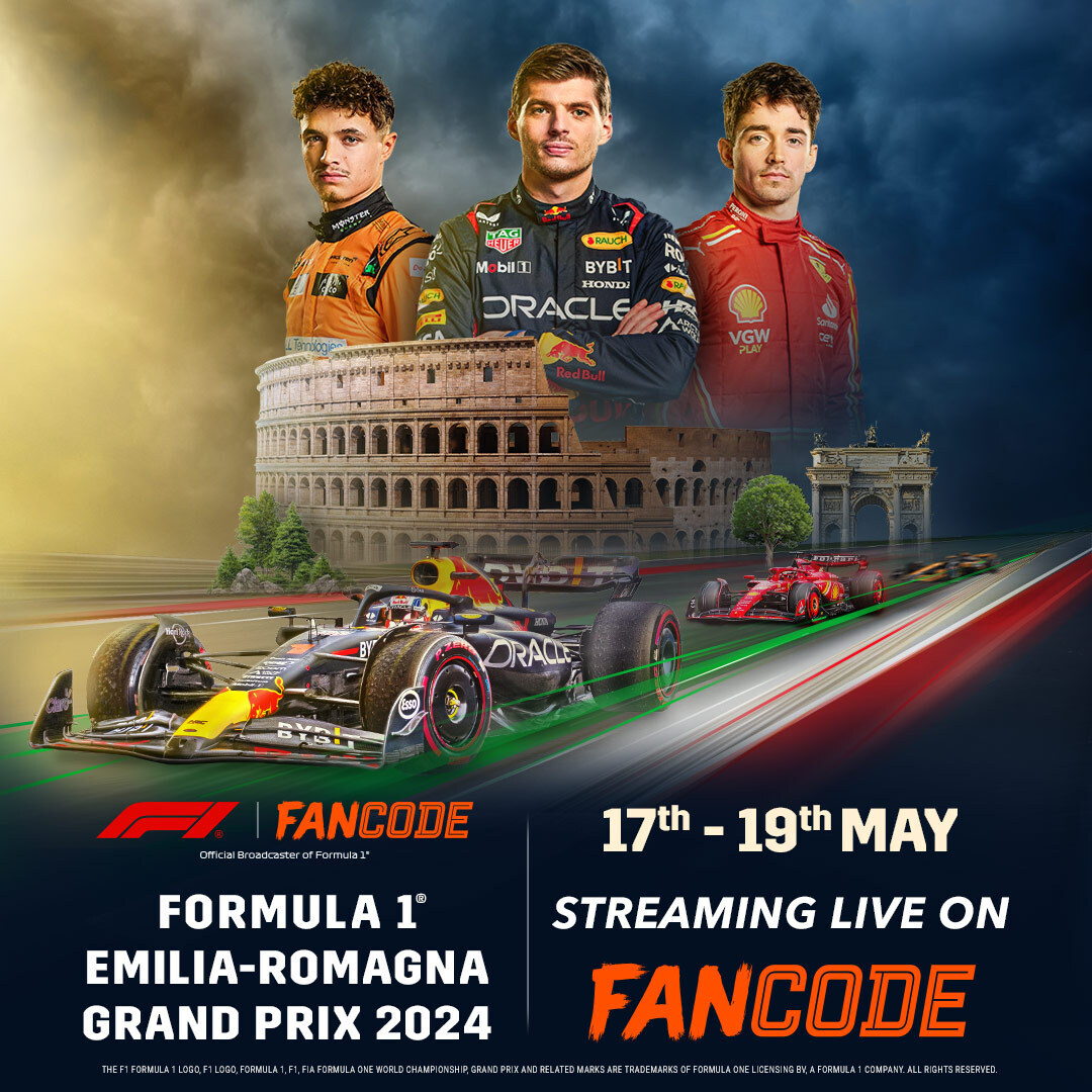 Imola Grand Prix: Where thrills meet speed! 🏁🏎️ Streaming Live on FanCode 👉 bit.ly/IMOLAGP-F1 . . #ImolaGP #F1 #Formula1 #FanCode