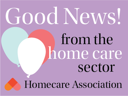 Some more positive news stories from the #homecare sector. We love to see them, keep them coming! homecareassociation.org.uk/news-and-opini…
