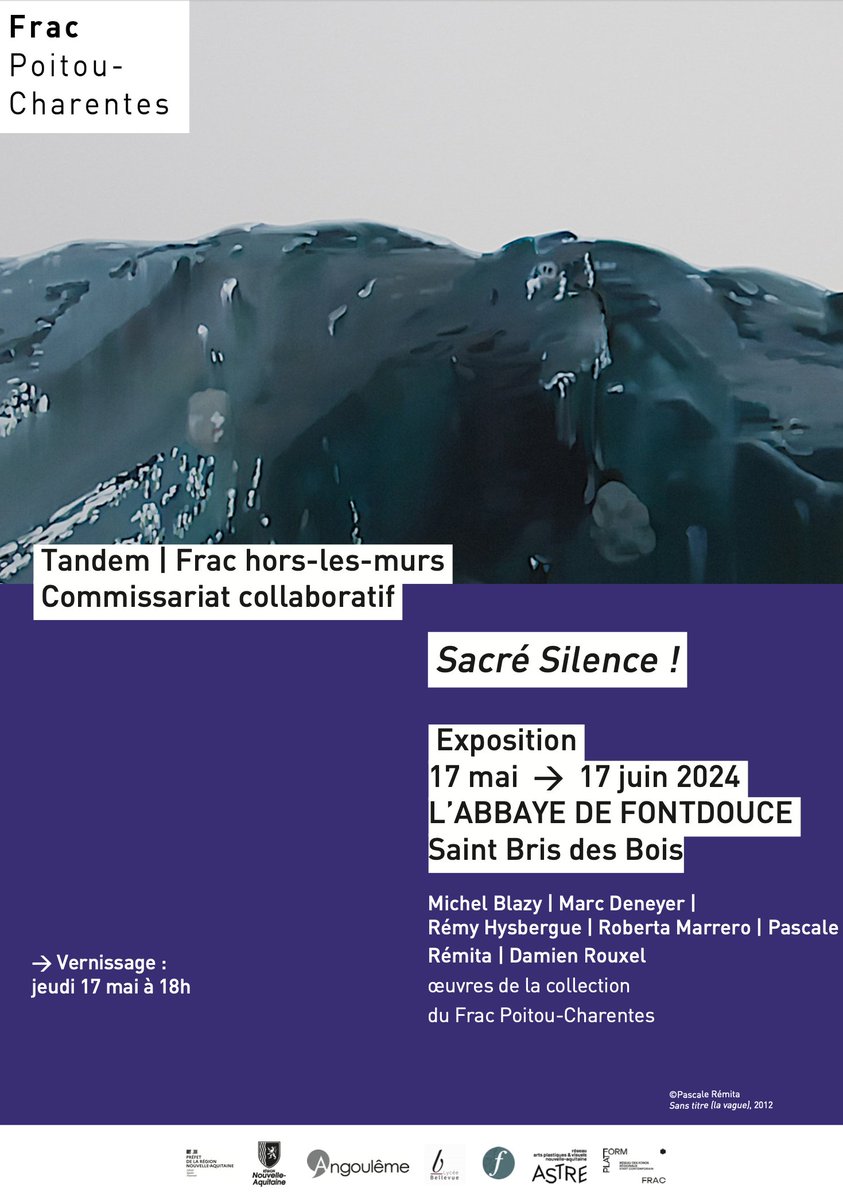 sandrinerodrigues (@sandrinadossant) on Twitter photo Sacré silence ! Une expo d'oeuvres du <a href="/Frac_PC/">FracPoitouCharentes</a> pour <a href="/abbaye/">Abbaye Diveen</a> de Fontdouce, imaginée et conçue de A à Z par les élèves #EDS #artspla lycée Bellevue (17). Du 17 mai au 17 juin. 🚩 ww2.acpoitiers.fr/arts_p/spip.ph… <a href="/michel_herreria/">Michel Herreria</a> <a href="/acpoitiers/">Académie de Poitiers</a> <a href="/DSDEN17/">DASEN17</a> <a href="/eduscol_AP/">éduscol Arts plast.</a> <a href="/BndicteRobert/">Bénédicte Robert</a> <a href="/daacpoitiers/">Daac de Poitiers</a> Sacré silence ! Une expo d'oeuvres du <a href="/Frac_PC/">FracPoitouCharentes</a> pour <a href="/abbaye/">Abbaye Diveen</a> de Fontdouce, imaginée et conçue de A à Z par les élèves #EDS #artspla lycée Bellevue (17). Du 17 mai au 17 juin. 🚩 ww2.acpoitiers.fr/arts_p/spip.ph… <a href="/michel_herreria/">Michel Herreria</a> <a href="/acpoitiers/">Académie de Poitiers</a> <a href="/DSDEN17/">DASEN17</a> <a href="/eduscol_AP/">éduscol Arts plast.</a> <a href="/BndicteRobert/">Bénédicte Robert</a> <a href="/daacpoitiers/">Daac de Poitiers</a>