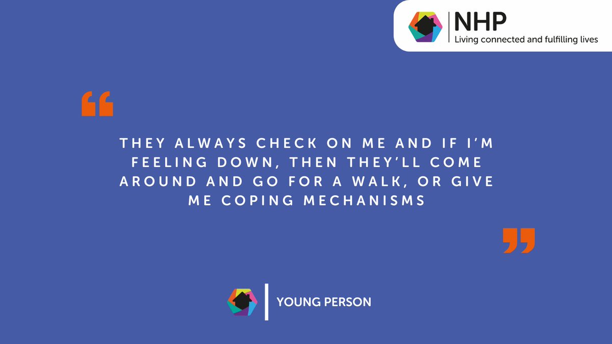 'They always check on me and if I'm feeling down, then they'll come around and go for a walk...' 💛

#NHP #HouseProject #MHAW2024 #CareLeaversCan