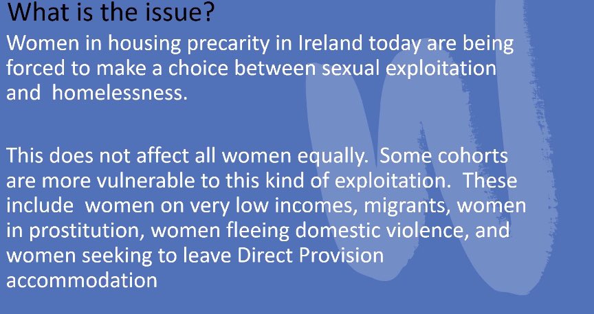 The #SexForRentExploitation report finds that marginalised women are more prone to #SexForRent issues. @NWCI @RuhamaAgency @SVCCork @goggshealy @Denise_CFI @OrlaNWCI